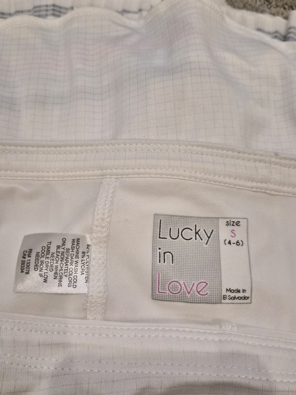 Lucky in Love White Tennis Tank And Skirt with Multicolor Pleated Hem - Small - Picture 7 of 13